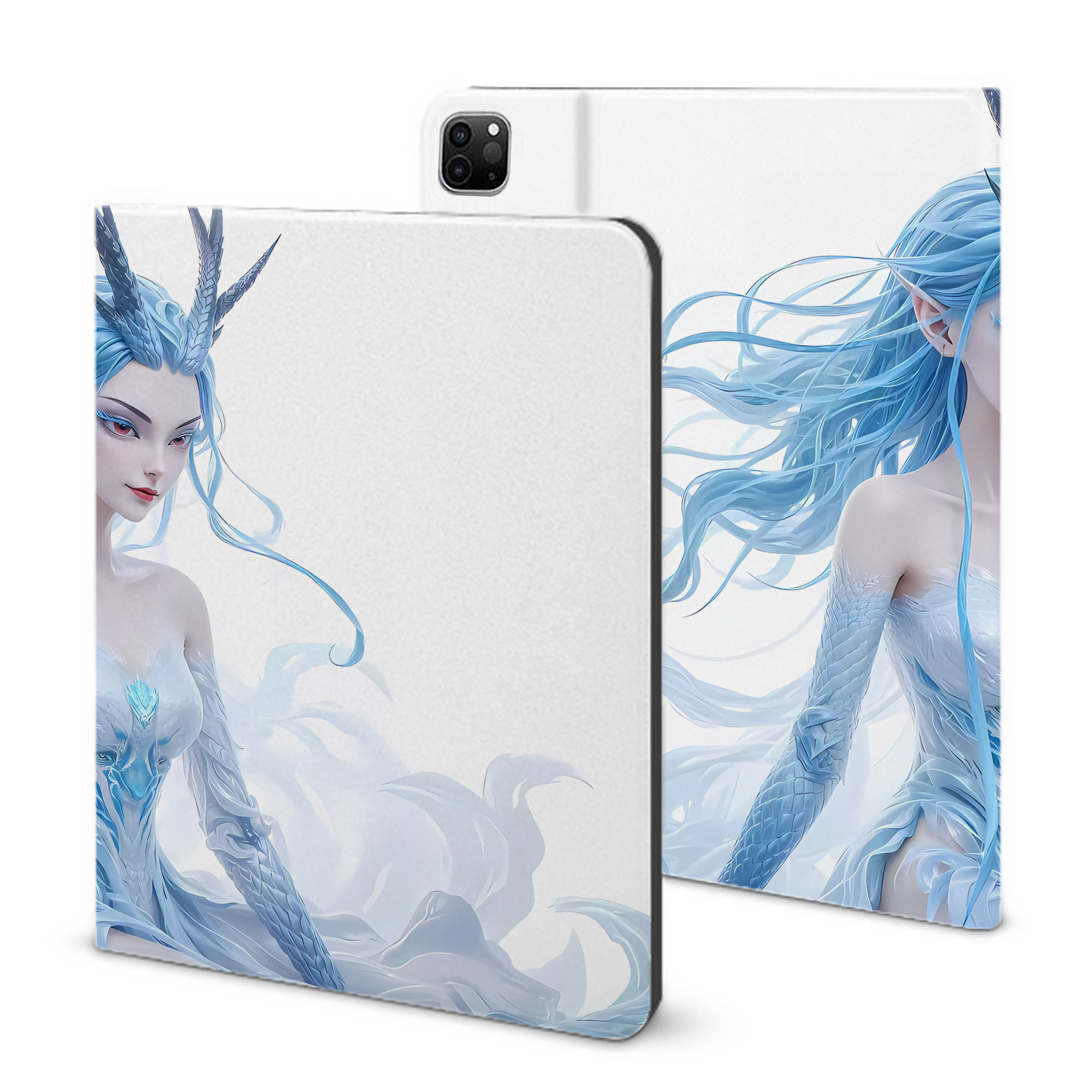 （画像用） Ne Zha 2 ナタ 魔童の大暴れ IPad ケース ブック型 PUレザー TPU 耐衝撃 軽量 薄型 ペン収納なし 全面保護 IPad 各モデル対応